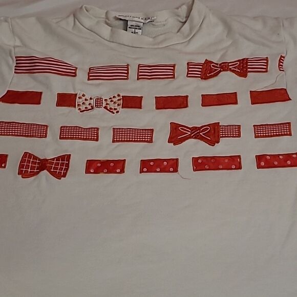 Vintage motherhood maternity red and white sweater size small - Picture 2 of 10